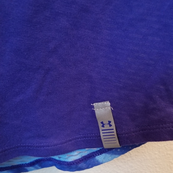 Under Armour Heat Gear Running Singlet XS Fitted Loose Compression Blue w/Reflex - Picture 3 of 13